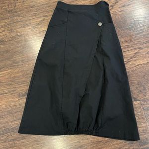 Black parachute style skirt
